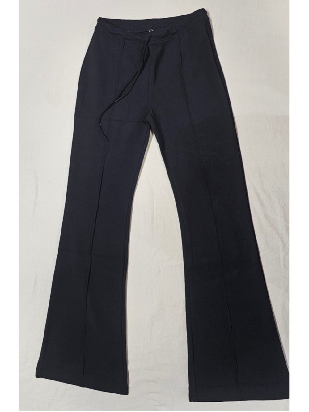 Women's Zenana Black Flare Pin Sweat Pants Size L